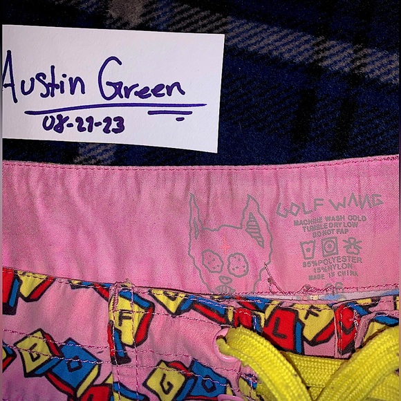Golfwang Block Letter Swimming Trunks ! - Picture 3 of 3